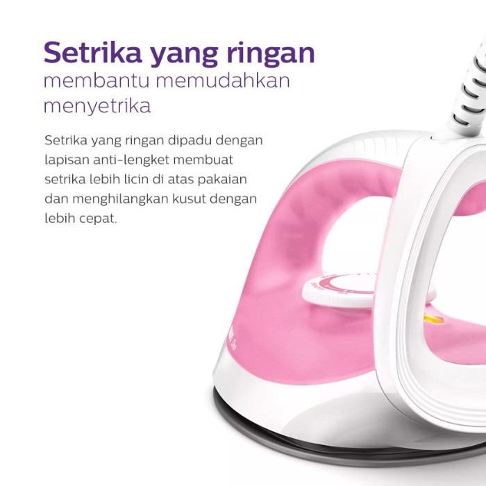 Philips Setrika Dry - GC122/47 Pink